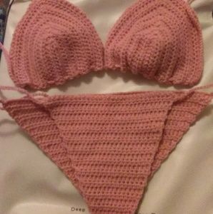 Hand crocheted bikini